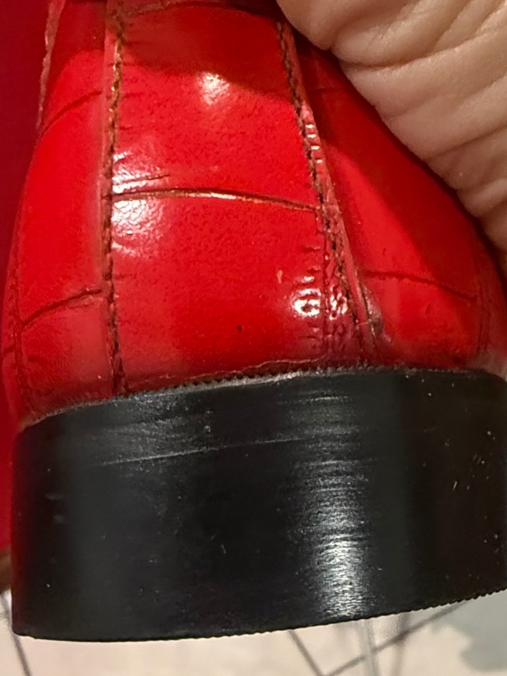 D'ITALO RED MENS DRESS SHOES SIZE 10 1/2 - Picture 7 of 12